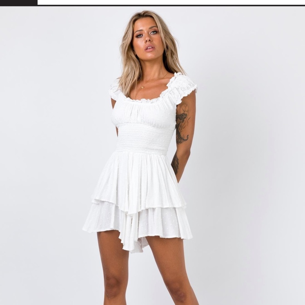 Princess Polly love galore white romper